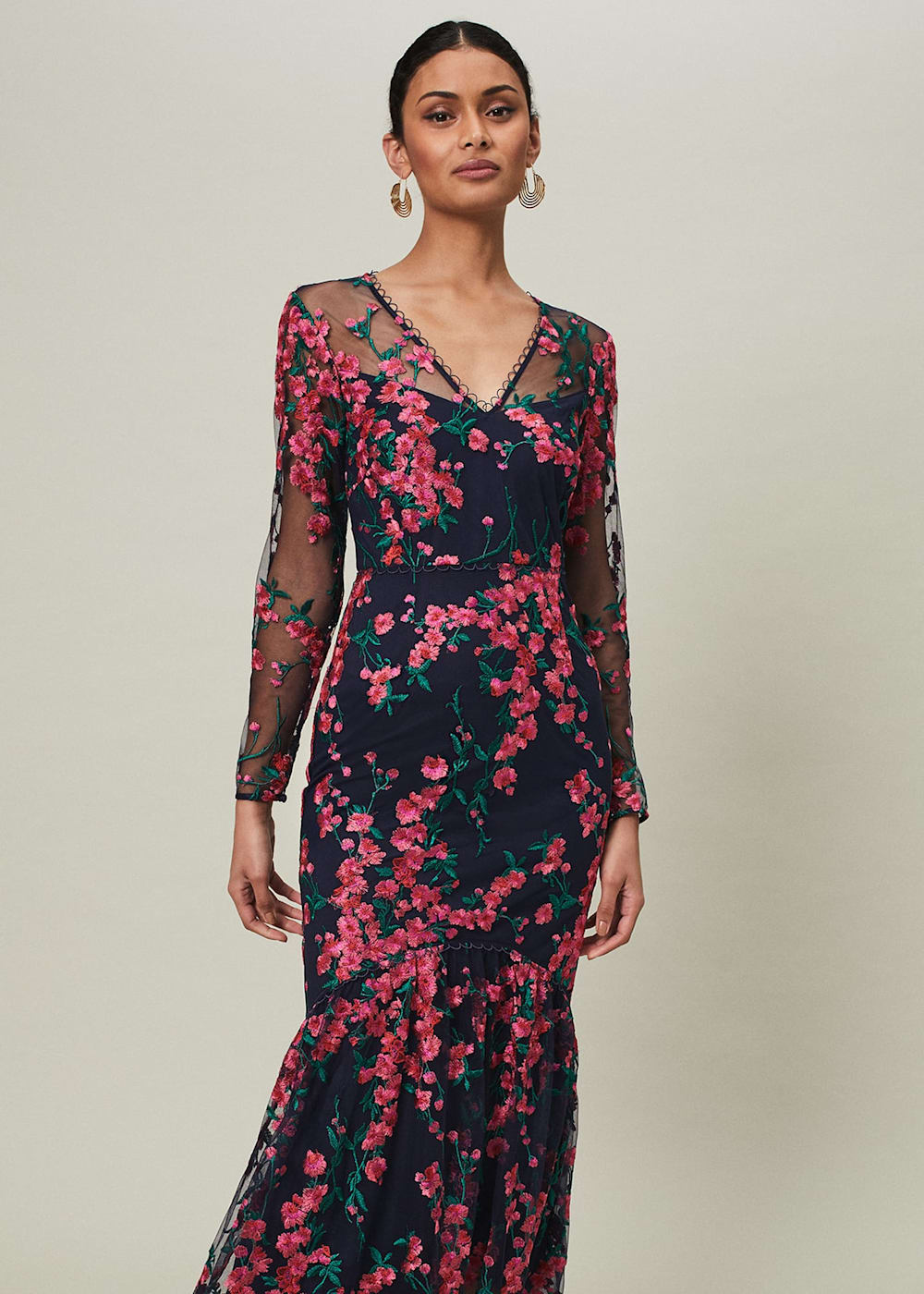 Trisha Embroidered Maxi Dress Phase Eight UK