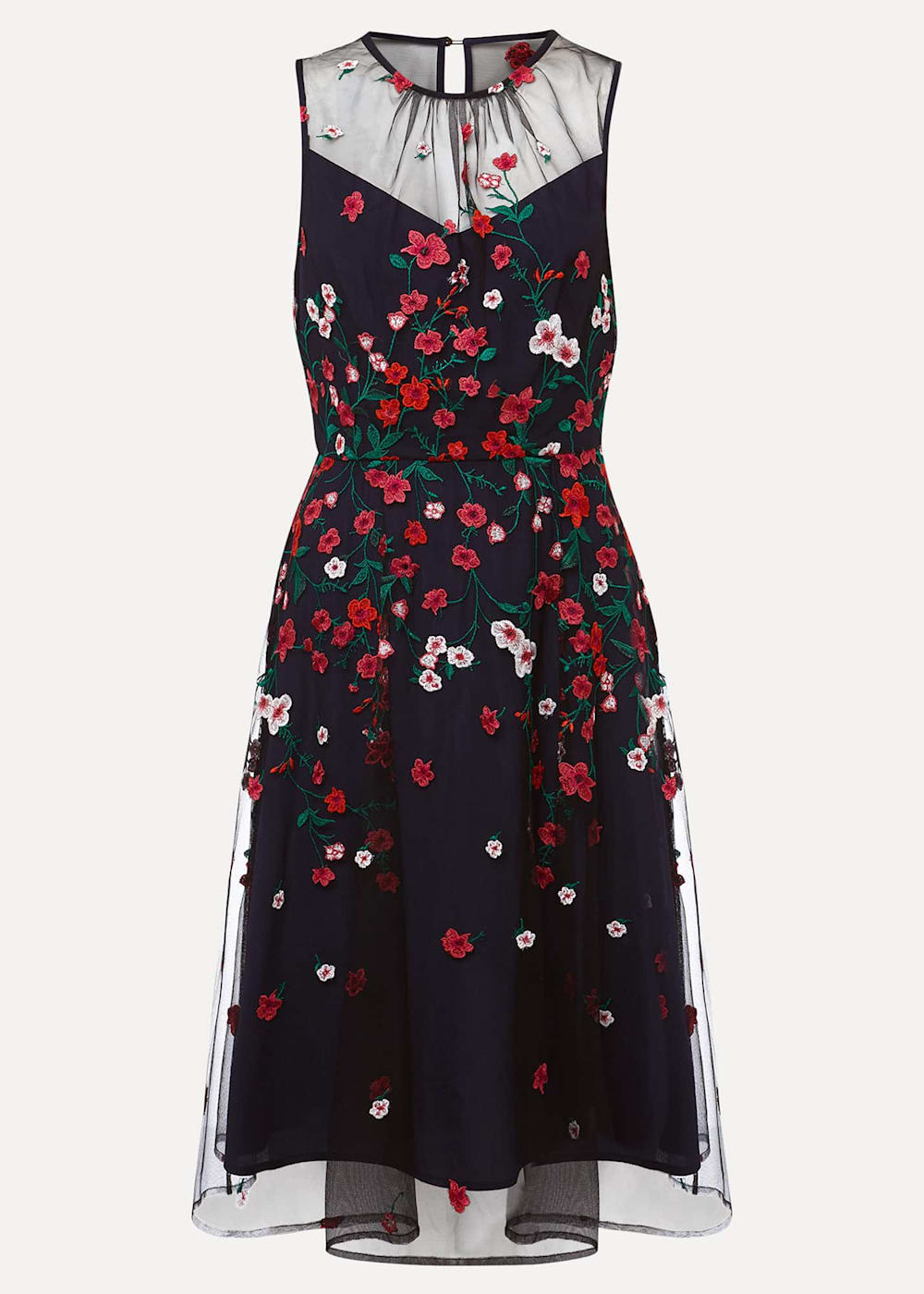 Phase eight ditsy embroidered dress hot sale