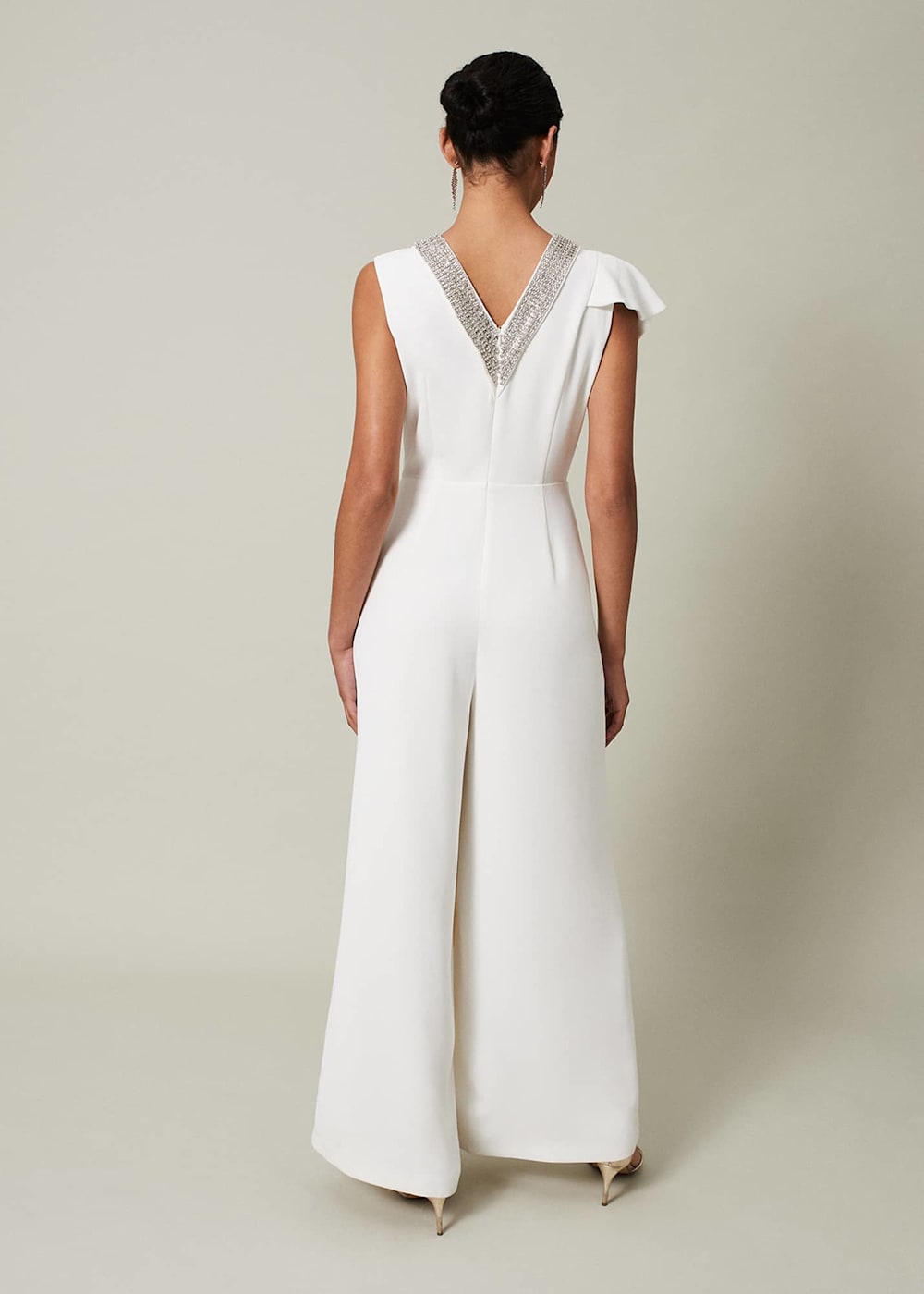Alexis White Beaded Jumpsuit Phase Eight UK