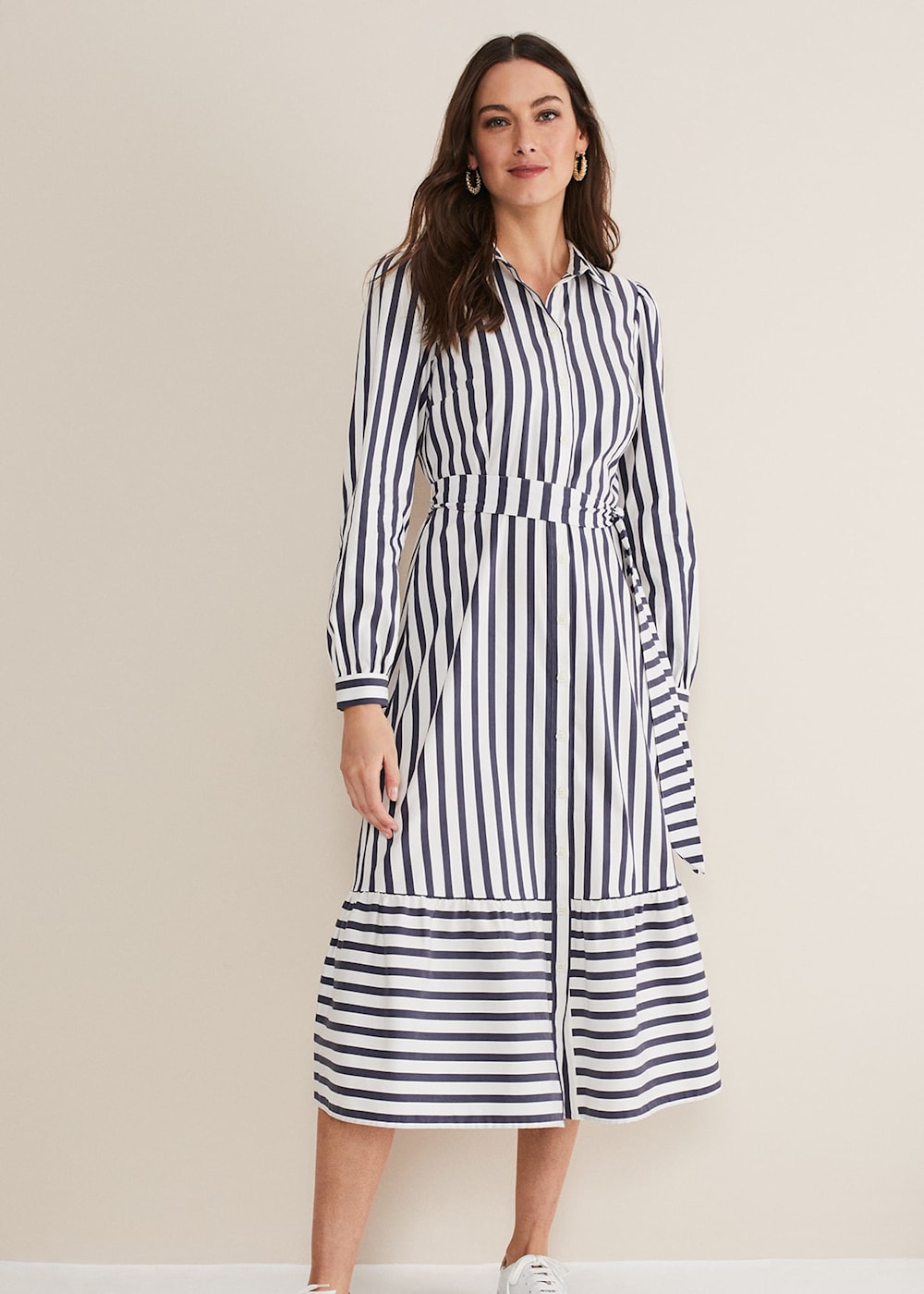 Henley Striped Midaxi Dress Phase Eight UK
