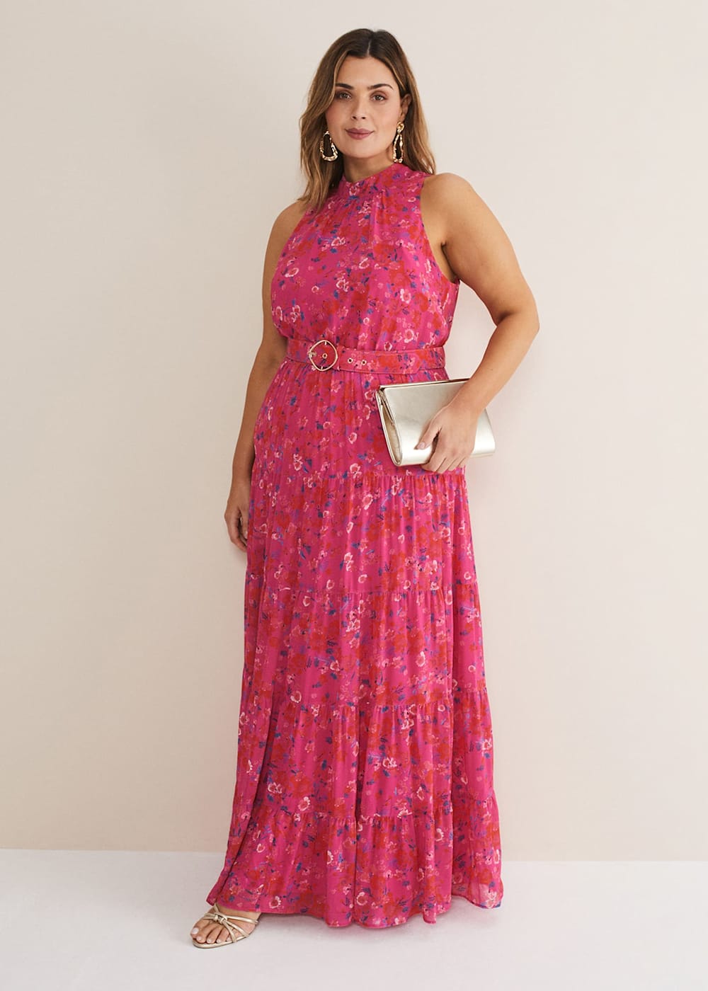 Kara Floral Tiered Maxi Dress Phase Eight UK