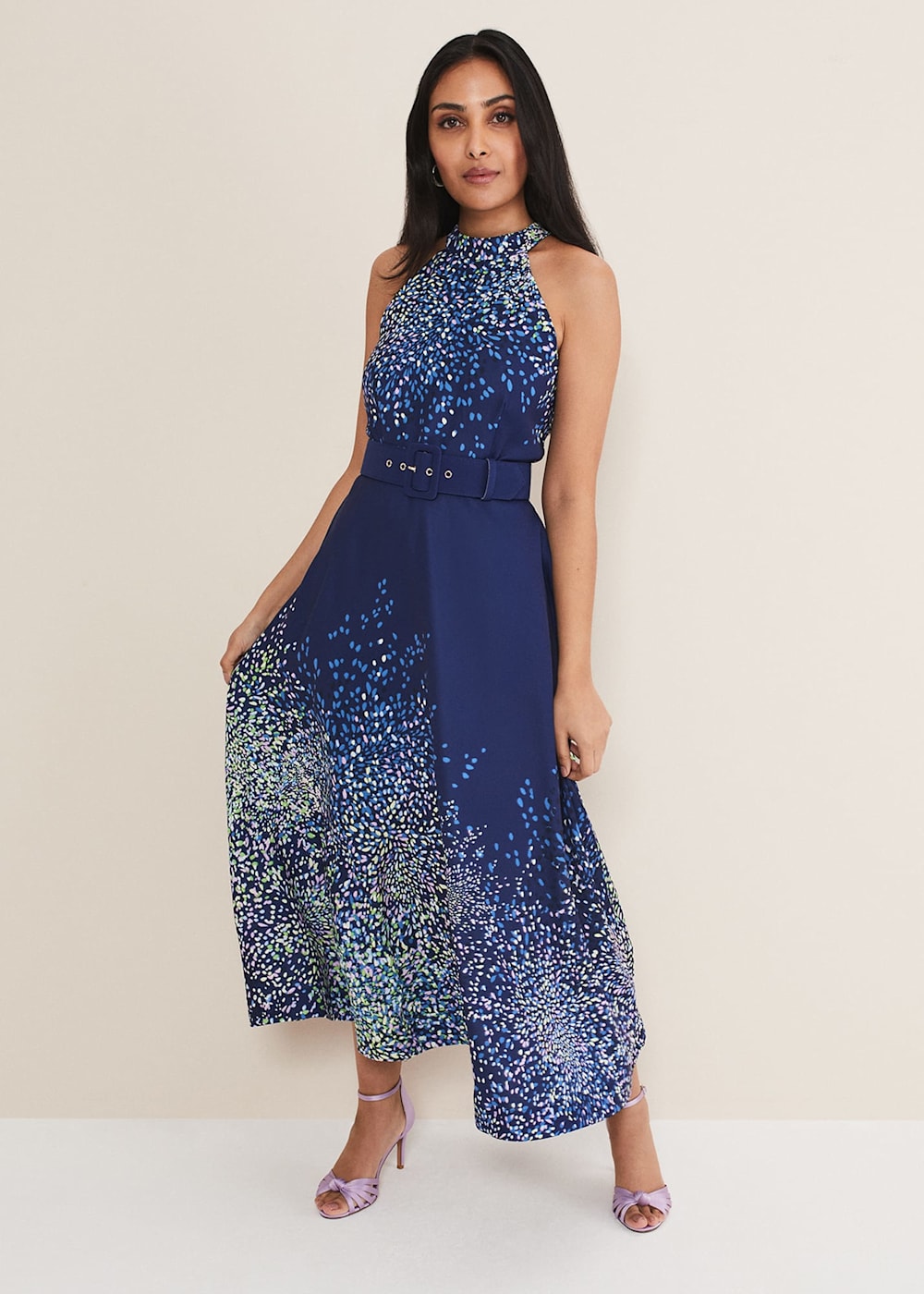 Petite Clea Ditsy Midi Dress Phase Eight UK