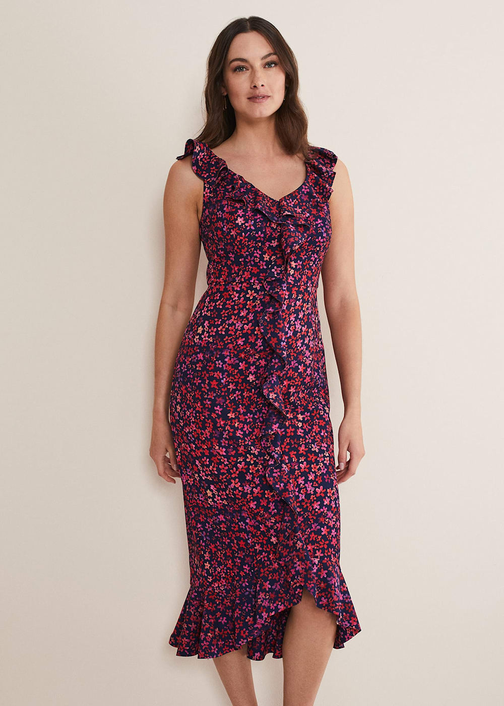Viola Ditsy Frill Dress | Phase Eight UK | Viola Ditsy Frill Dress | Phase Eight UK |