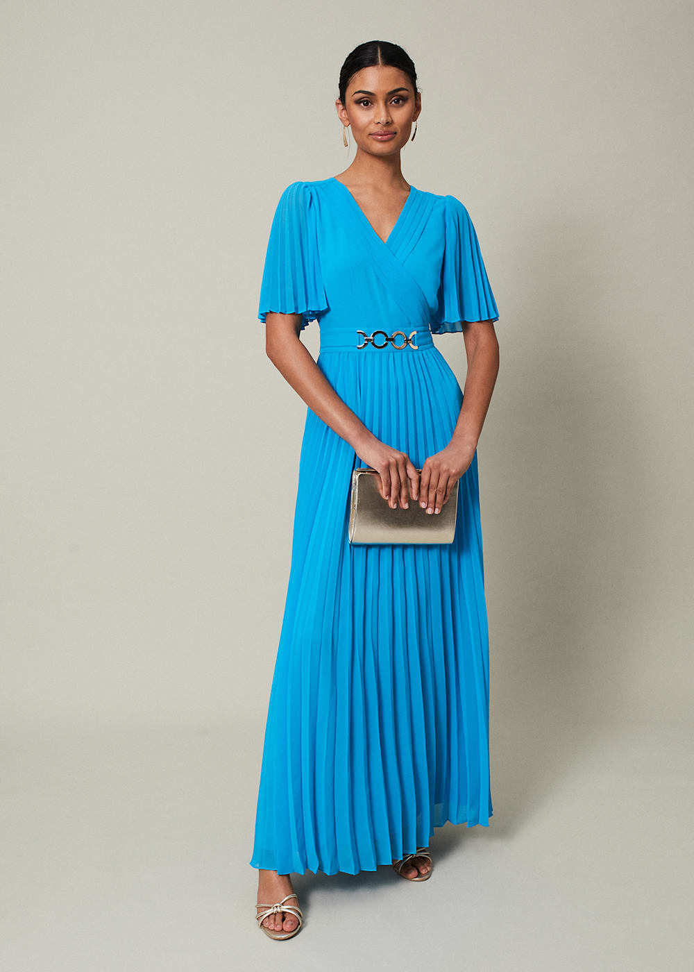 Phase eight giovanna pleated maxi dress outlet