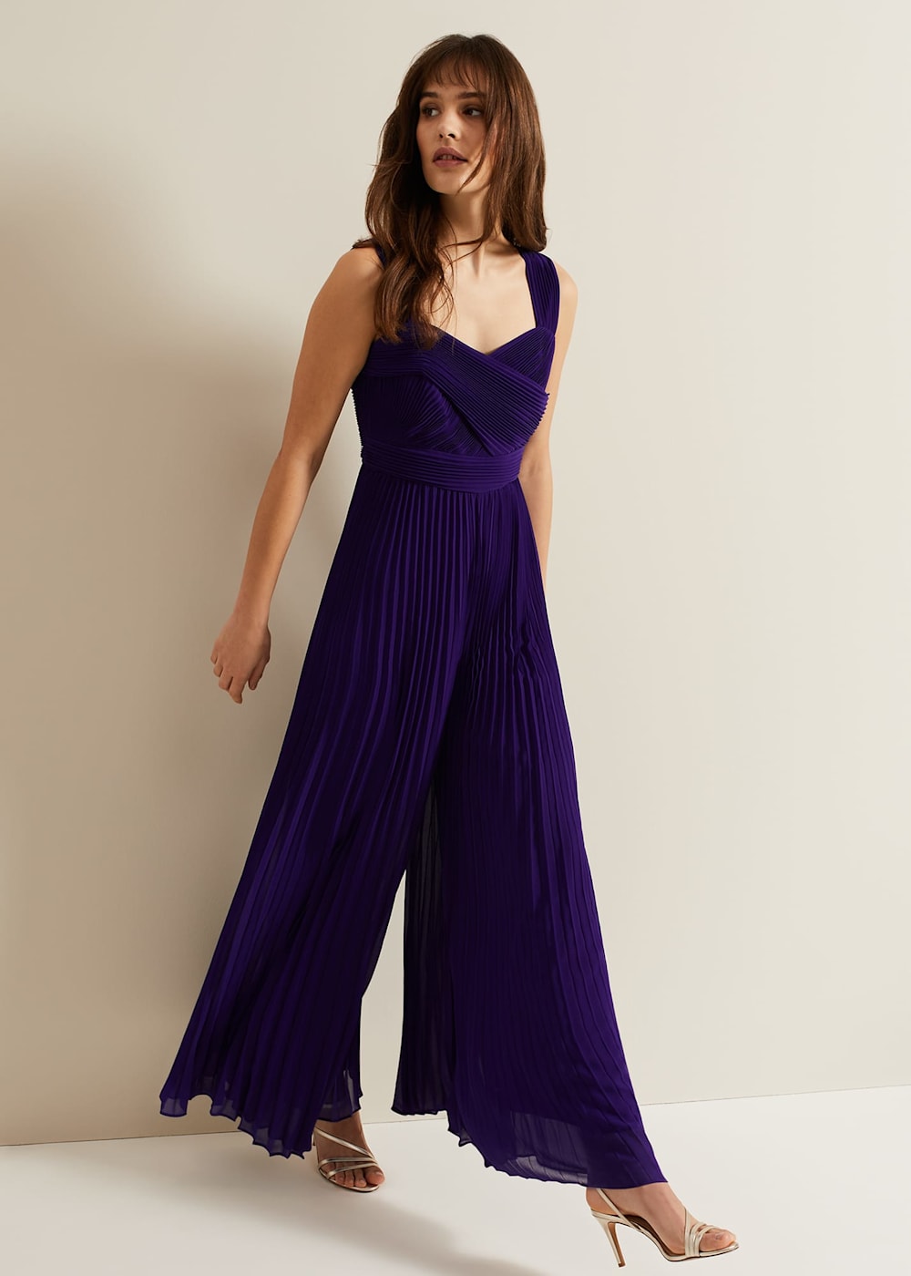 Lucia Pleated Bodice Jumpsuit Phase Eight UK