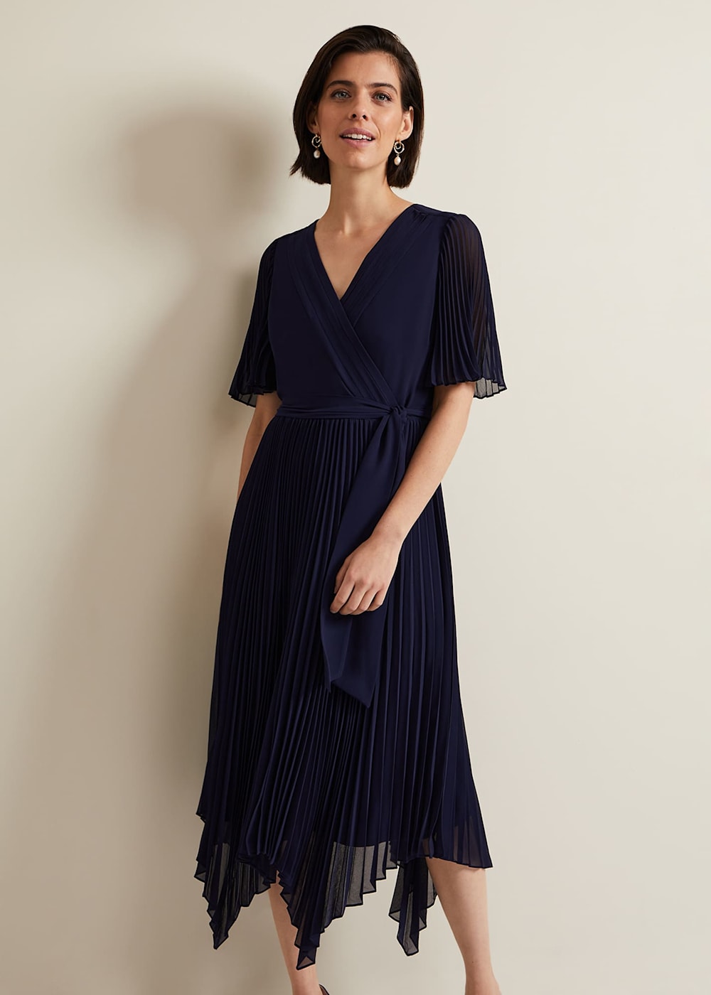 Kendall Pleated Midi Dress Phase Eight UK