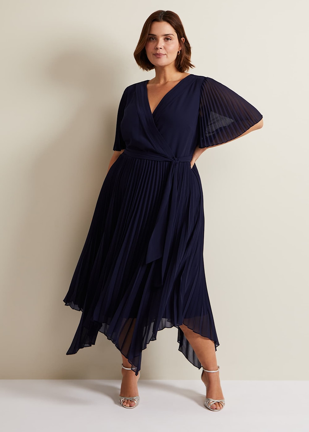 Kendall Pleated Midi Dress Phase Eight UK