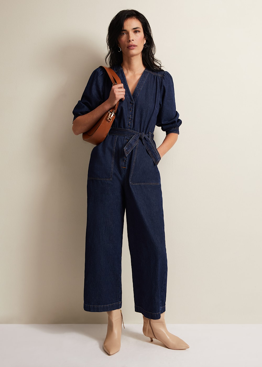 Kenza Denim Jumpsuit Phase Eight UK