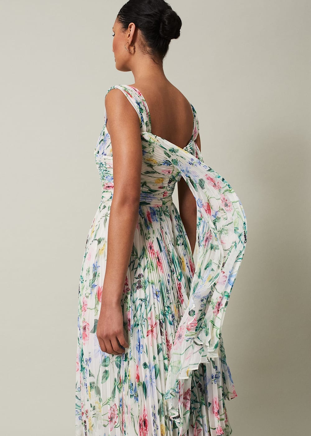 Gretel Floral Pleated Maxi Dress Phase Eight UK