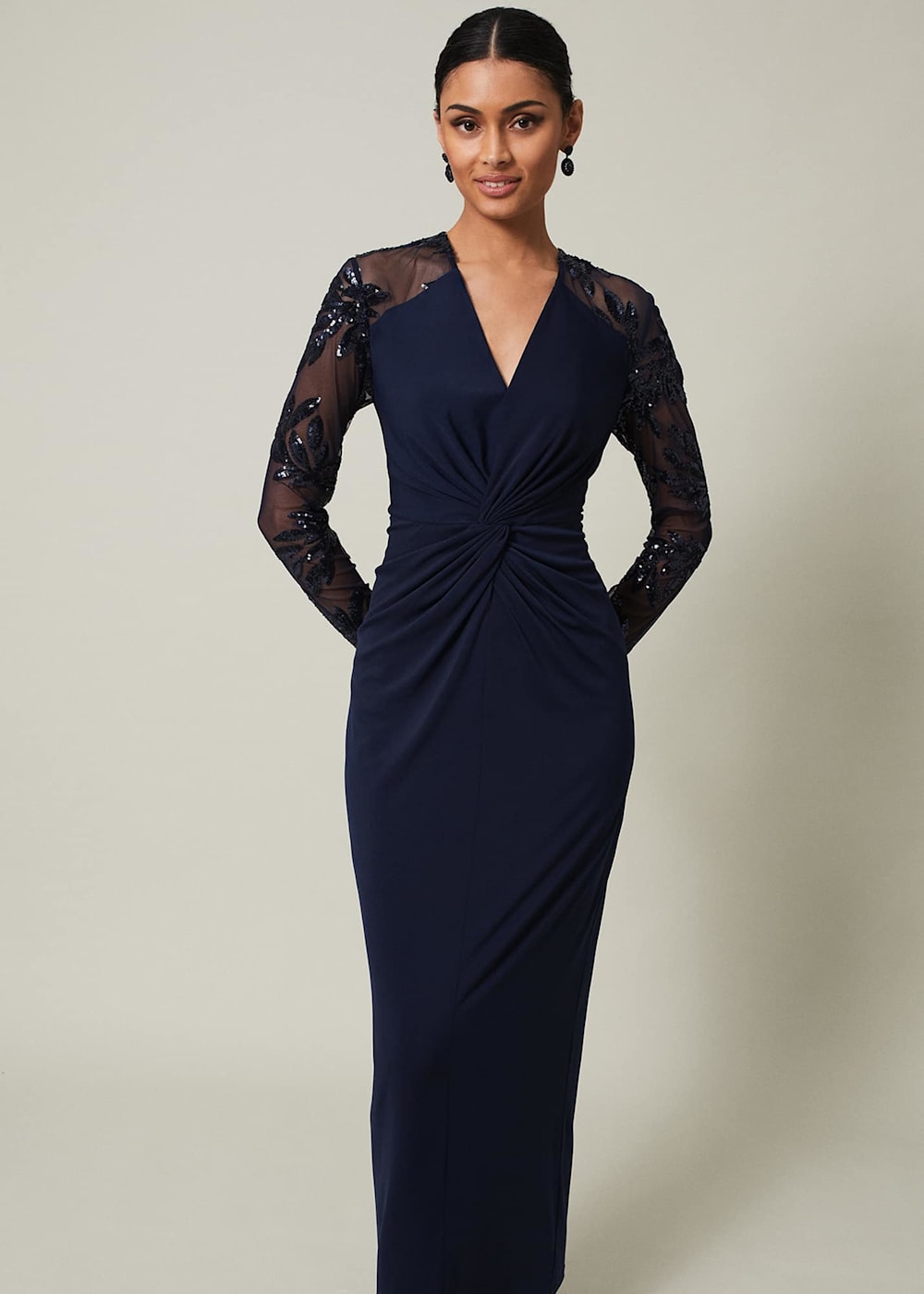 Layton Sequin Jersey Maxi Dress Phase Eight UK