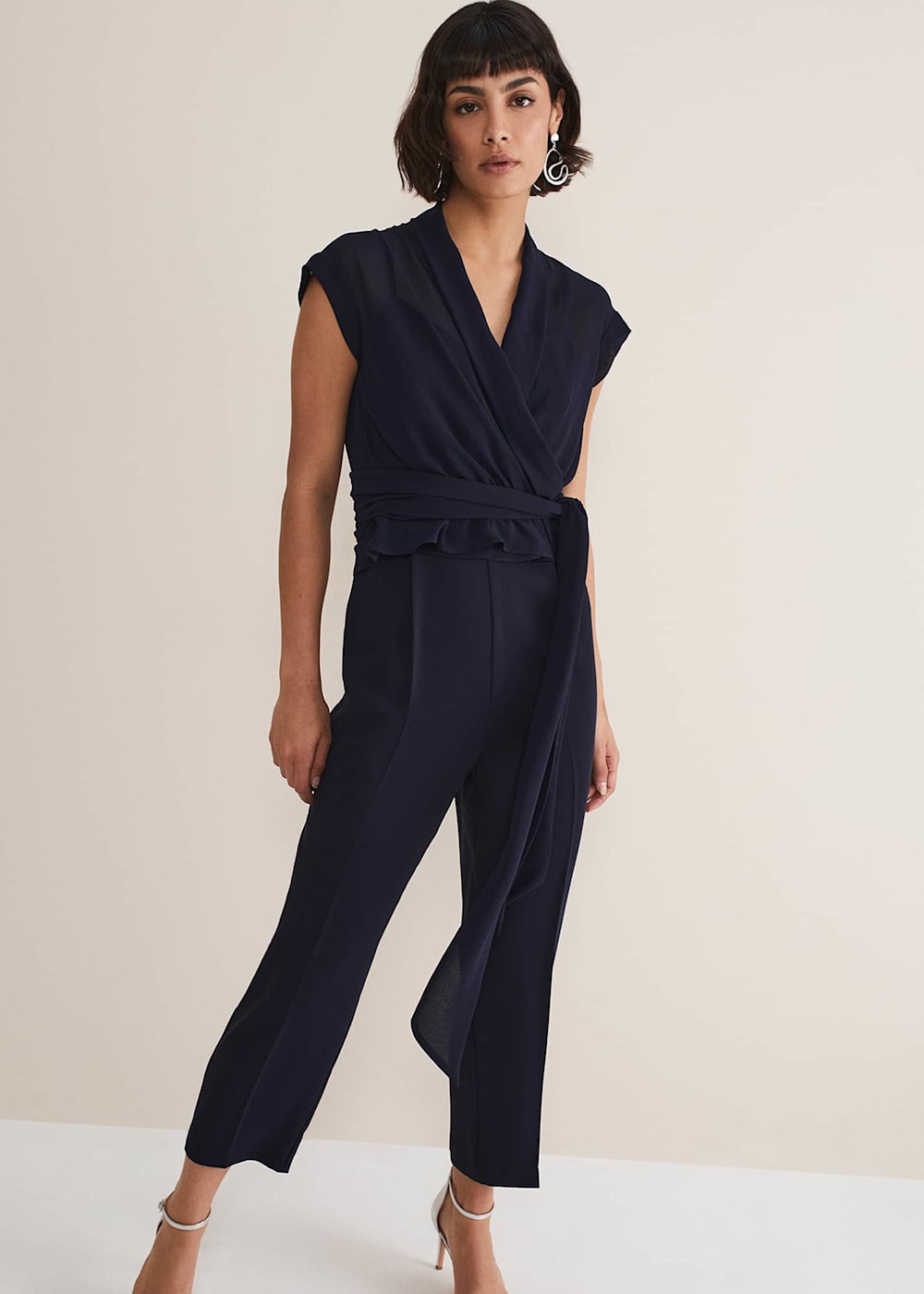 Leonora Chiffon Overlay Jumpsuit Phase Eight UK