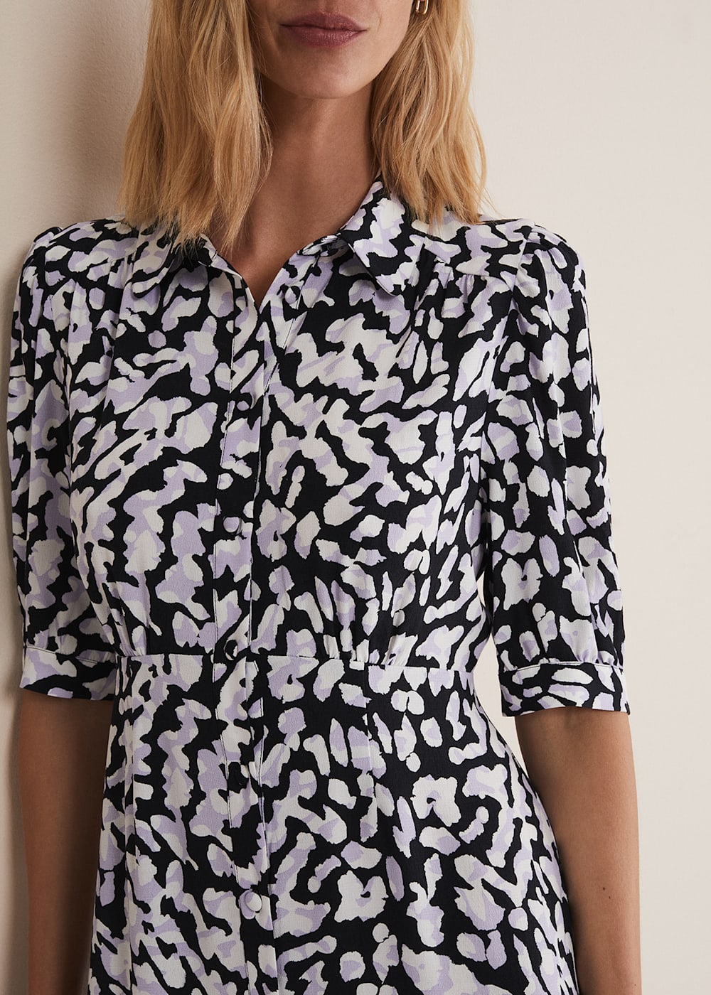 Lilac animal print dress new arrivals