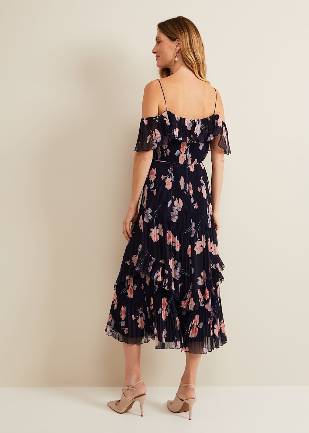 Bridie Printed Midi Dress | Phase Eight UK |