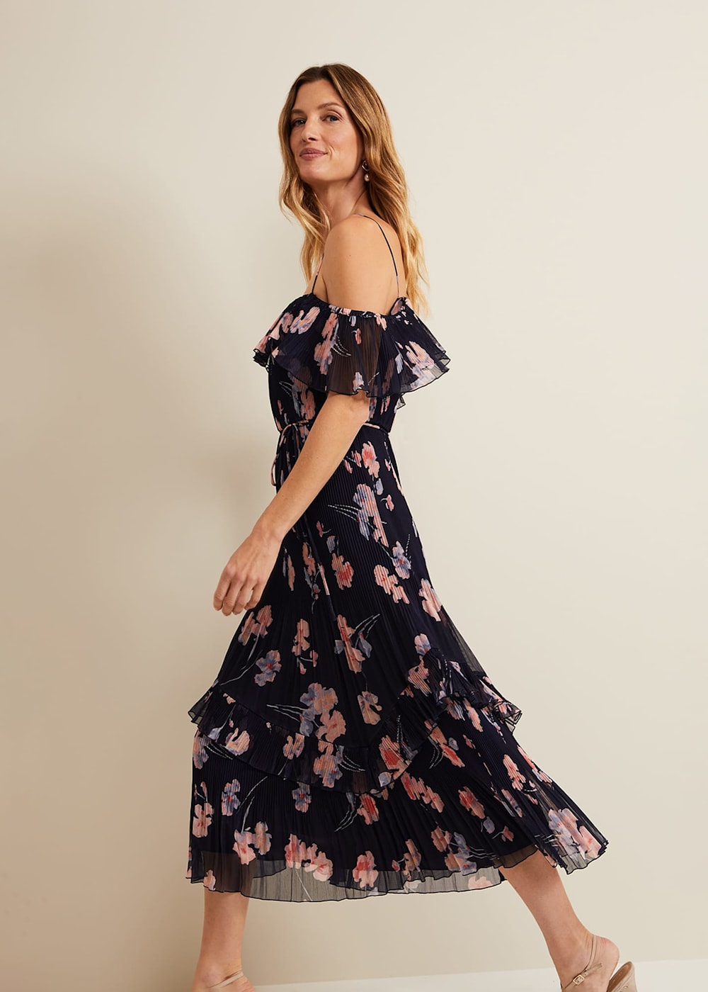 Bridie Printed Midi Dress Phase Eight UK