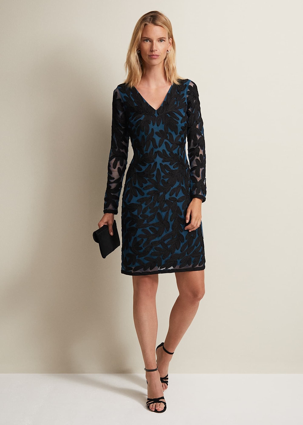 Jasinta Tapework Midi Dress Phase Eight UK