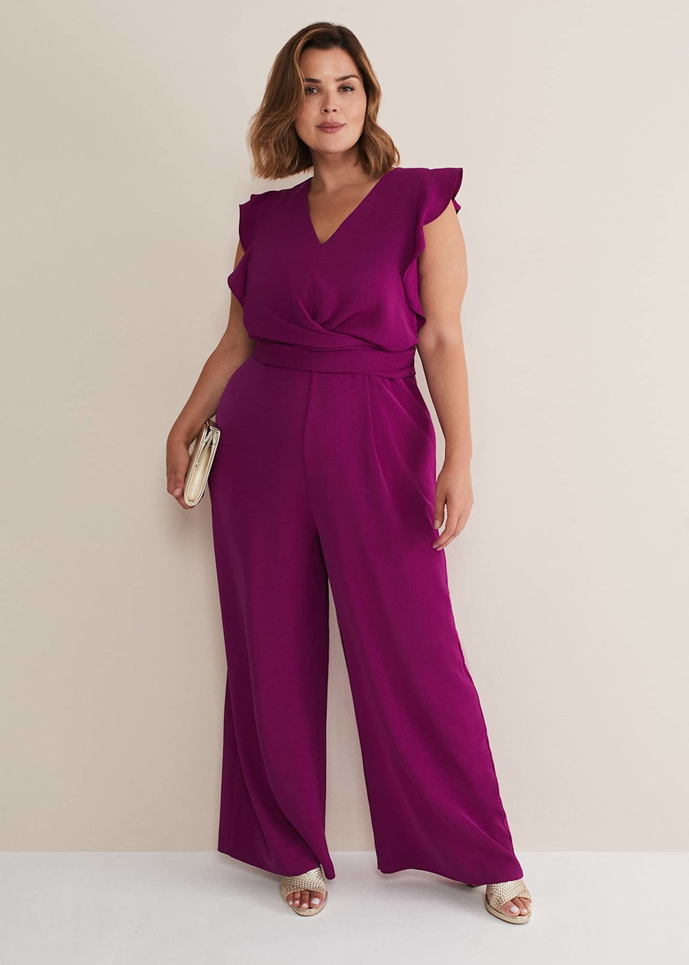 Ayla Ruffle Wrap Jumpsuit Ayla Ruffle Wrap Jumpsuit
