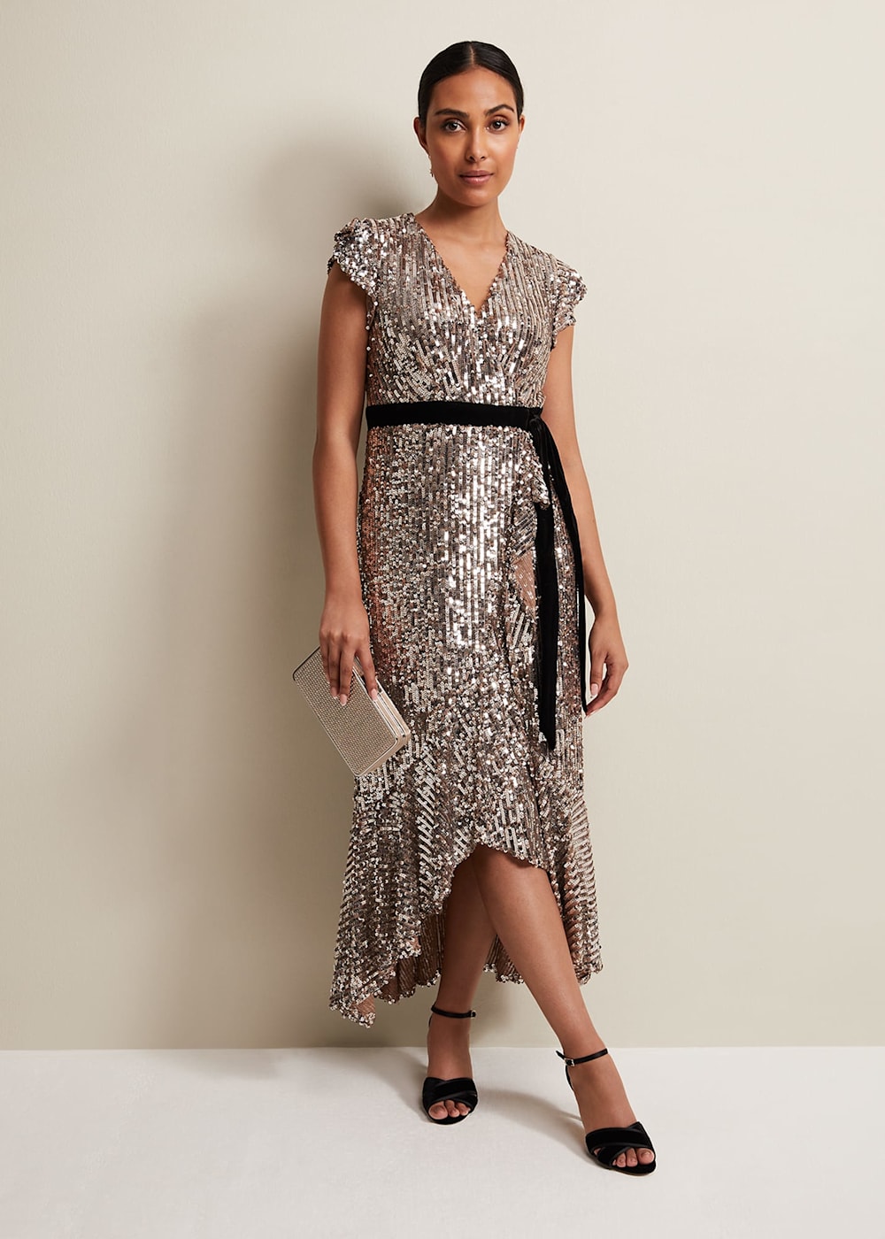 Petite sequin maxi dress clearance
