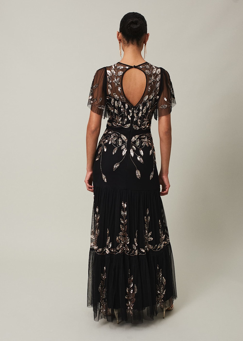 Hilary Beaded Tiered Maxi Dress Phase Eight ROW