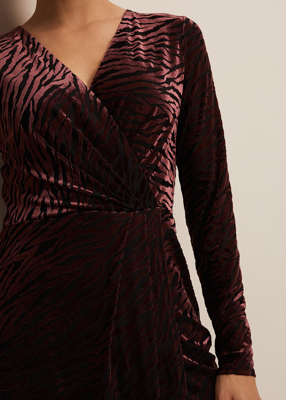 Elina Velvet Burnout Dress Phase Eight UK