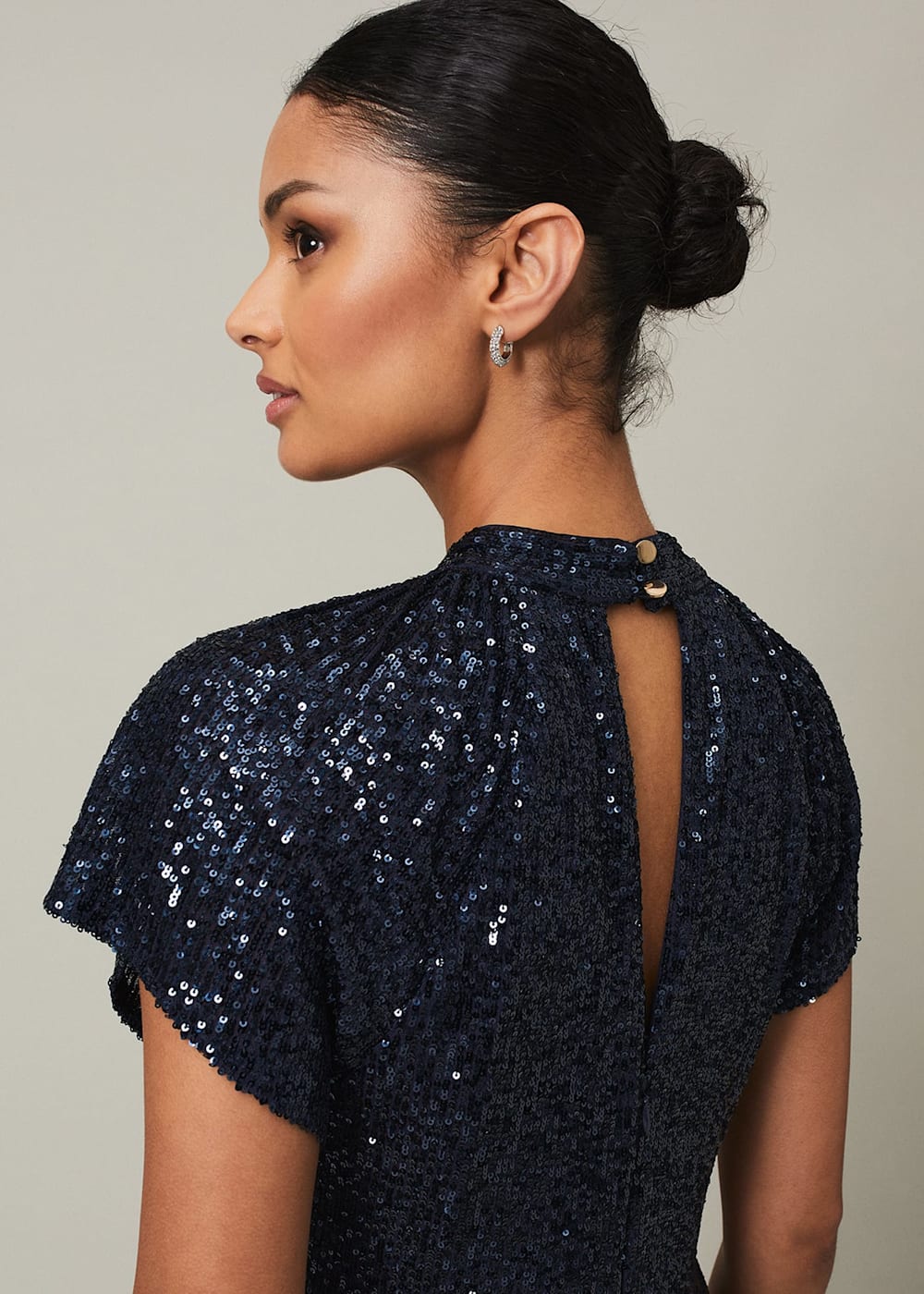 Phase eight navy blue dress top