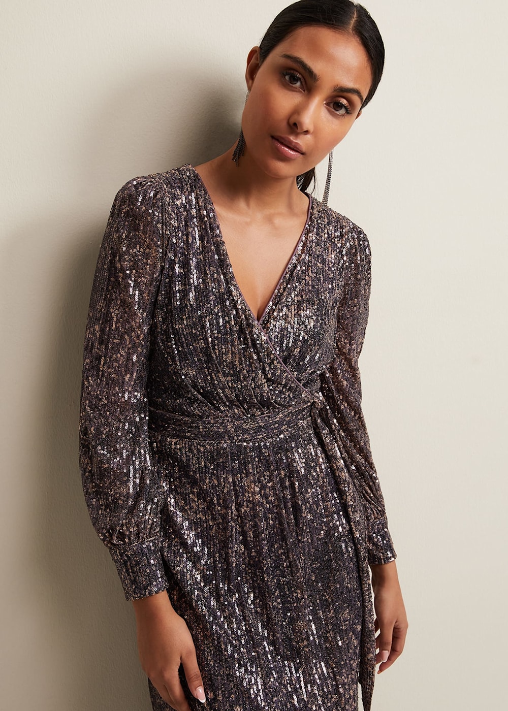 Petite Amily Sequin Maxi Dress Phase Eight UK