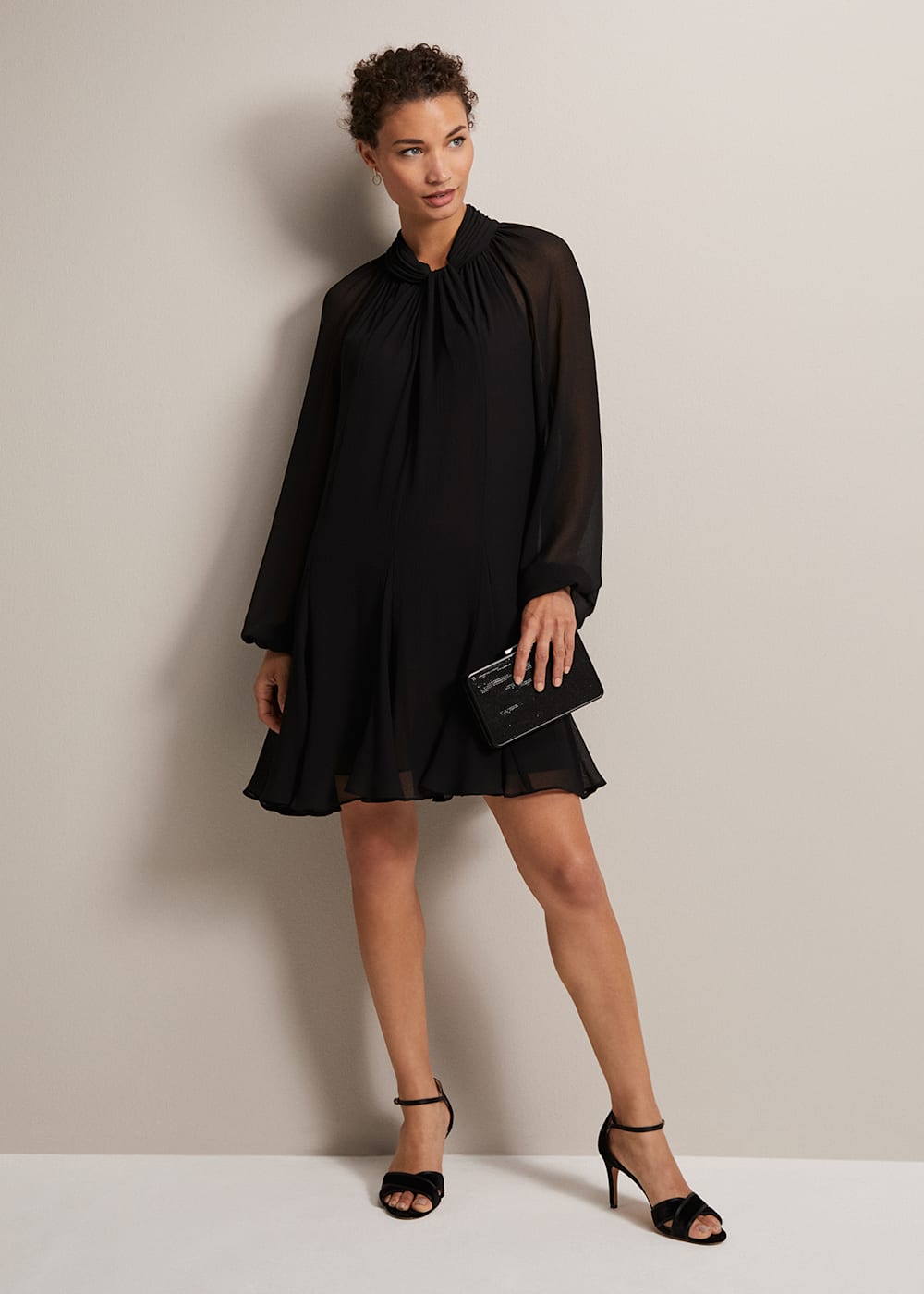 Little black swing dress top