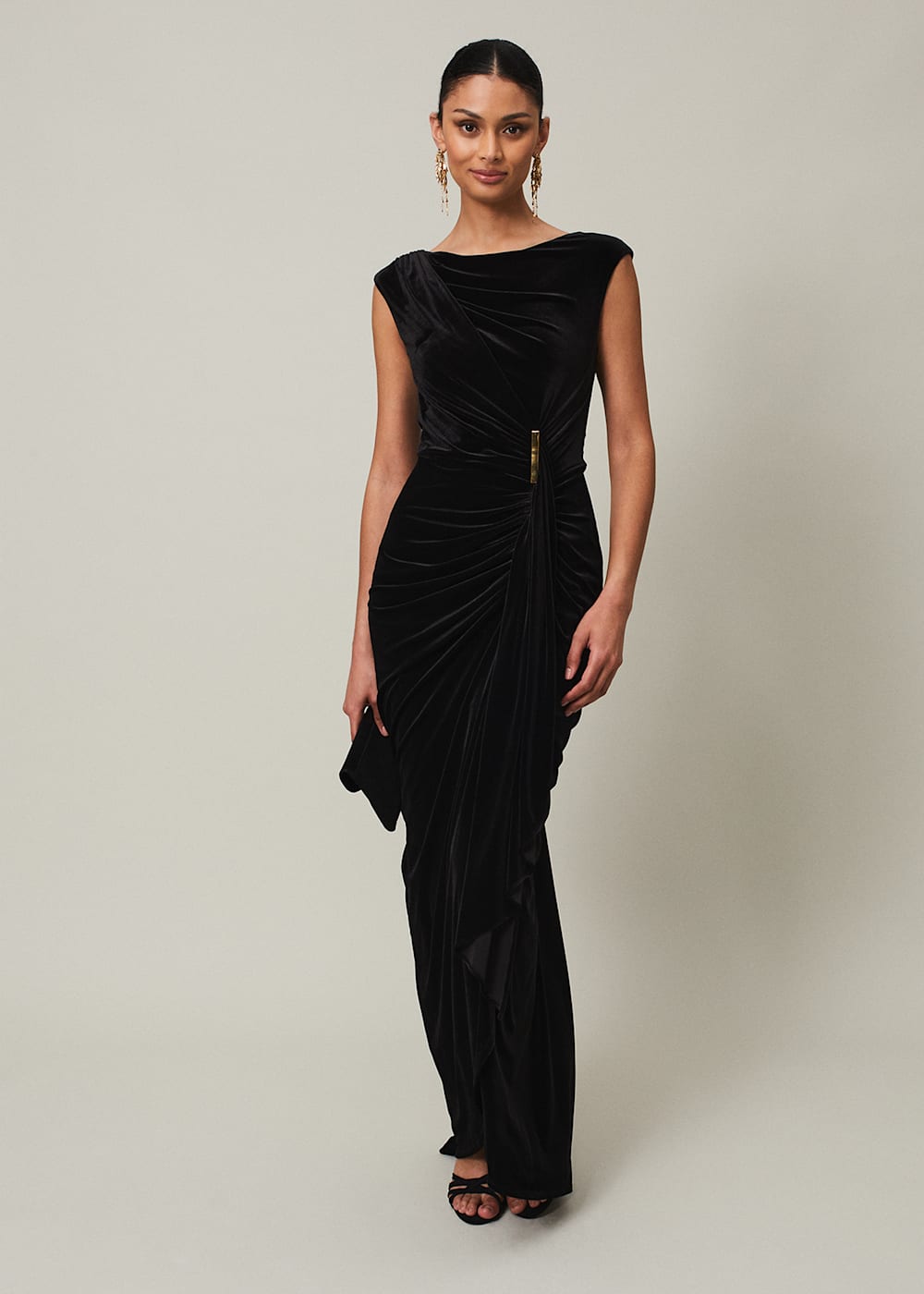 Phase eight black velvet skirt cheap