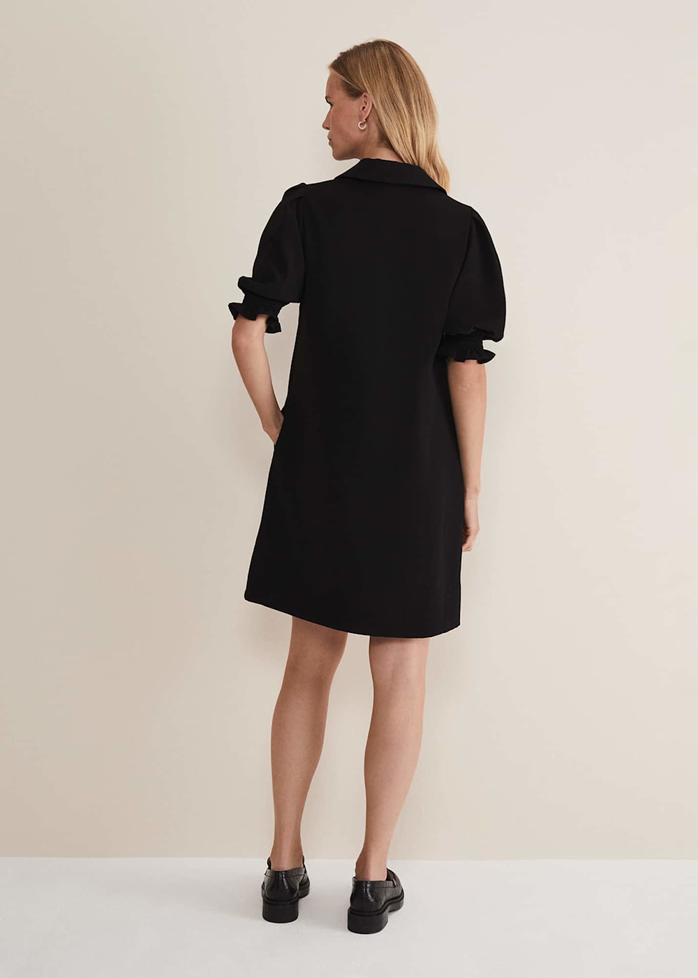 Phase Eight Candice Black Zip Mini Dress Phase Eight Candice Black Zip Mini Dress