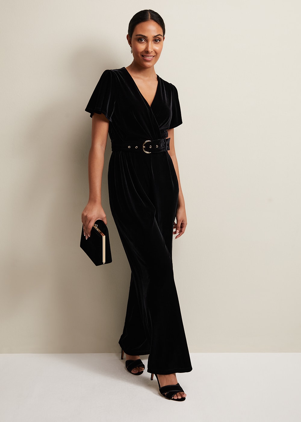 Petite evening jumpsuit discount