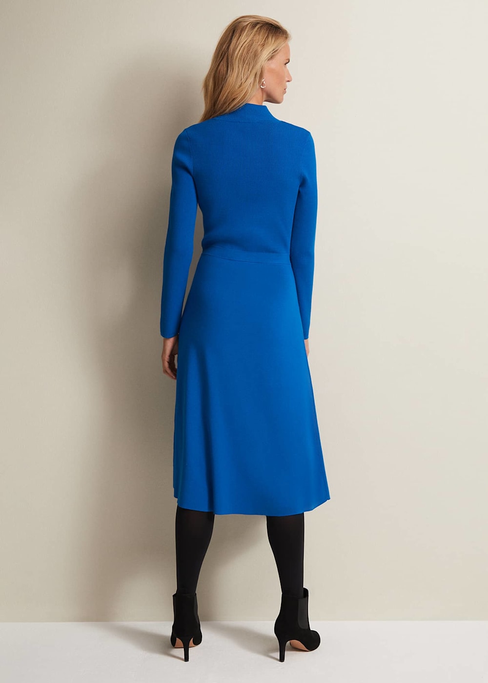 Bright Blue Fit Flare Midi Dress Phase Eight Phase Eight UK