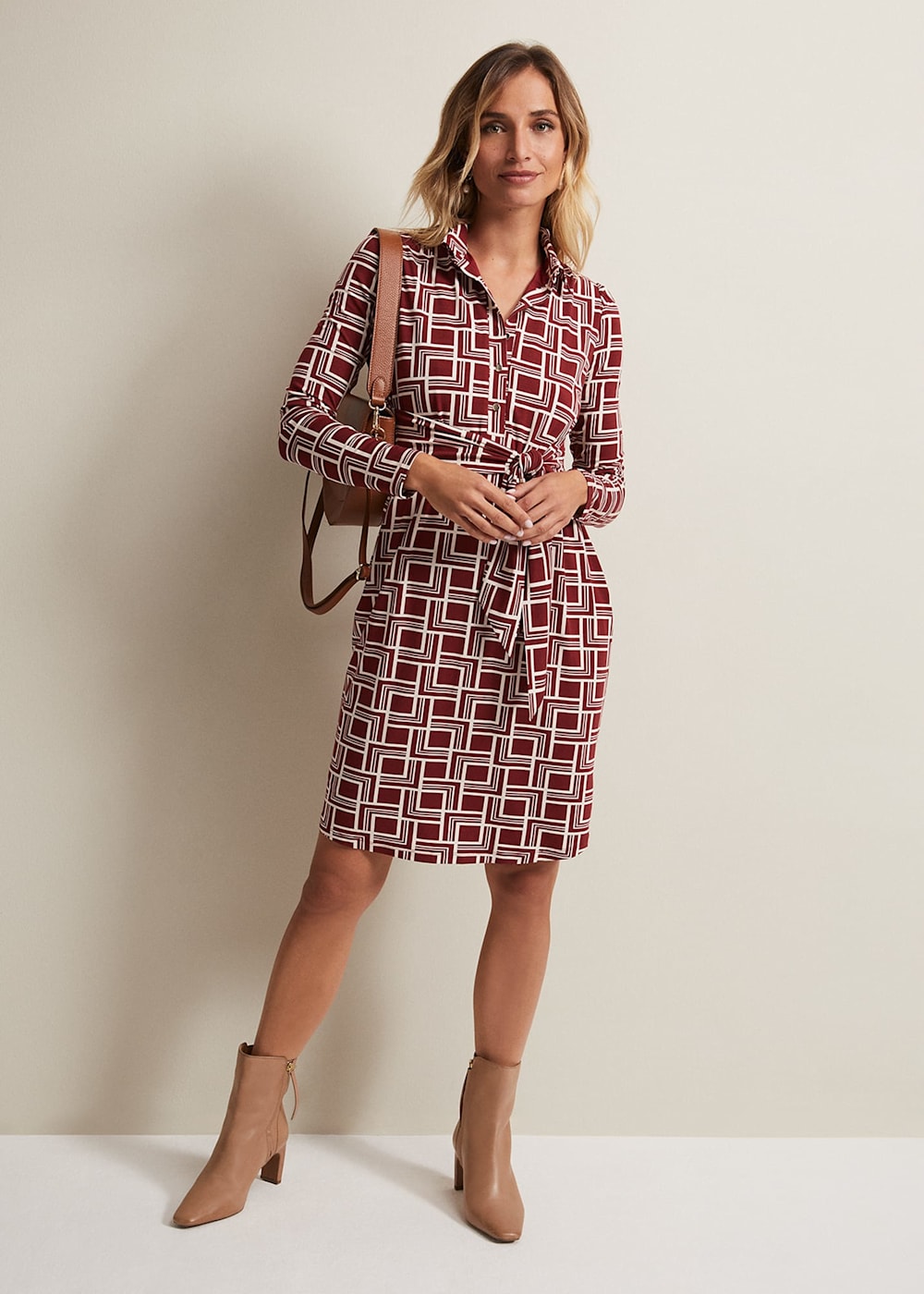 Montana Geo Shirt Shift Dress