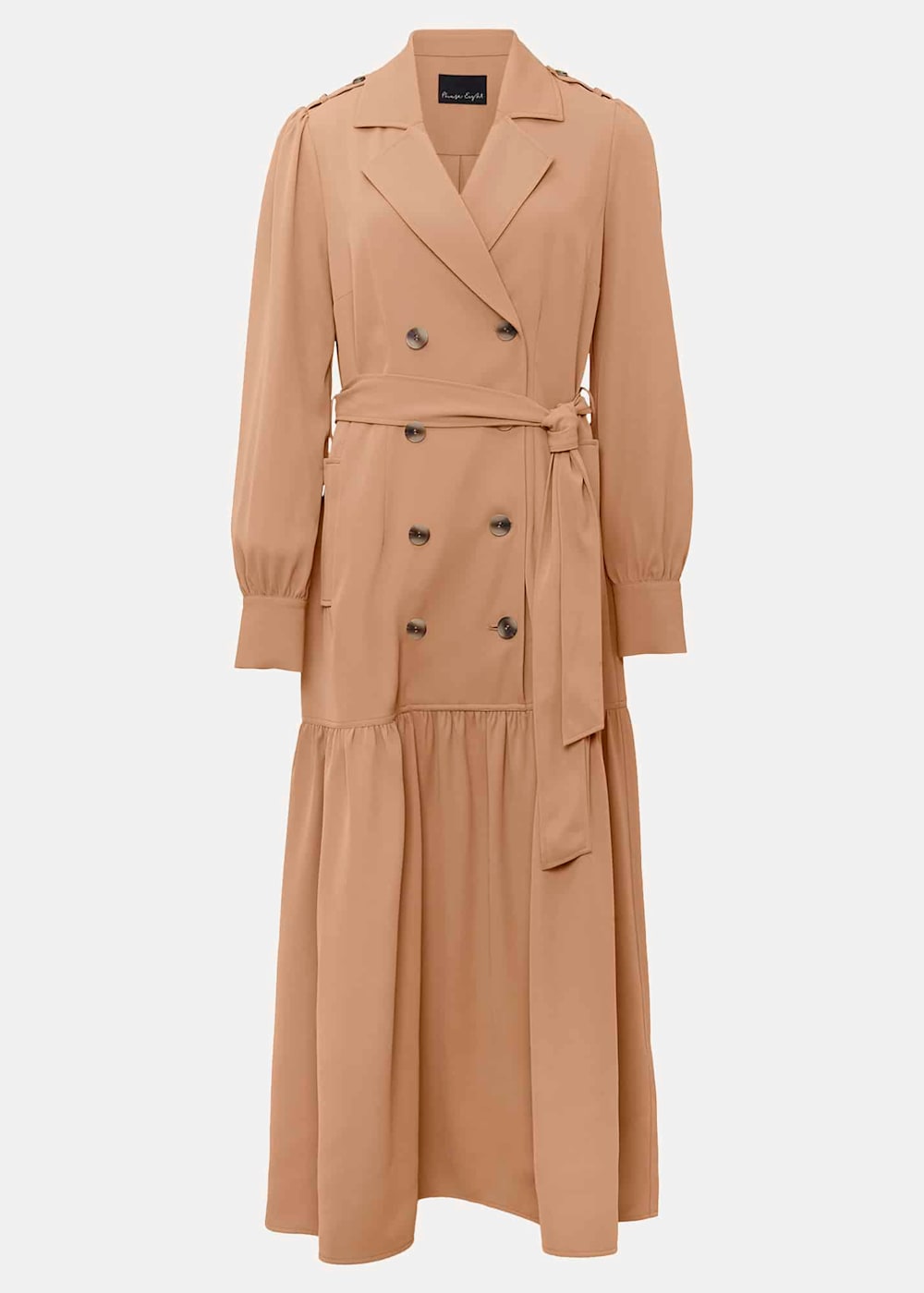 Midi trench dress cheap