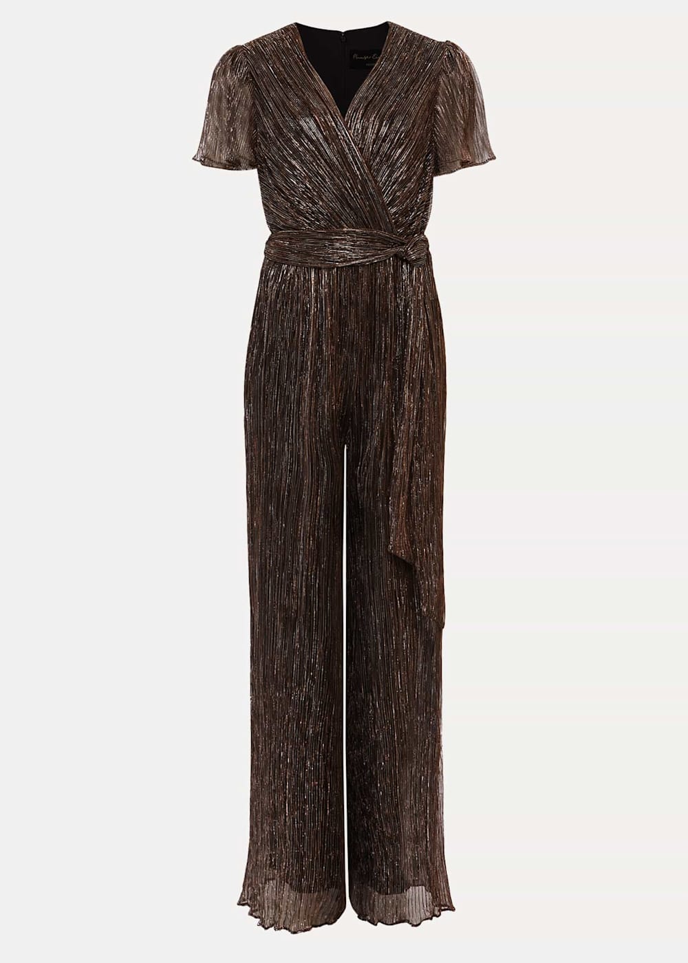 Petite Metallic V-Neck Jumpsuit with Short Sleeves | Phase Eight | Phase  Eight UK |