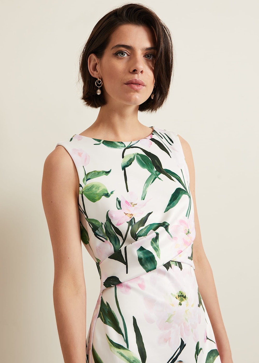 Phase eight gracie floral scuba dress top