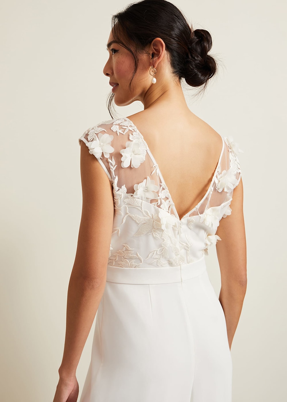 Cherie Bridal Floral Textured Jumpsuit Phase Eight UK