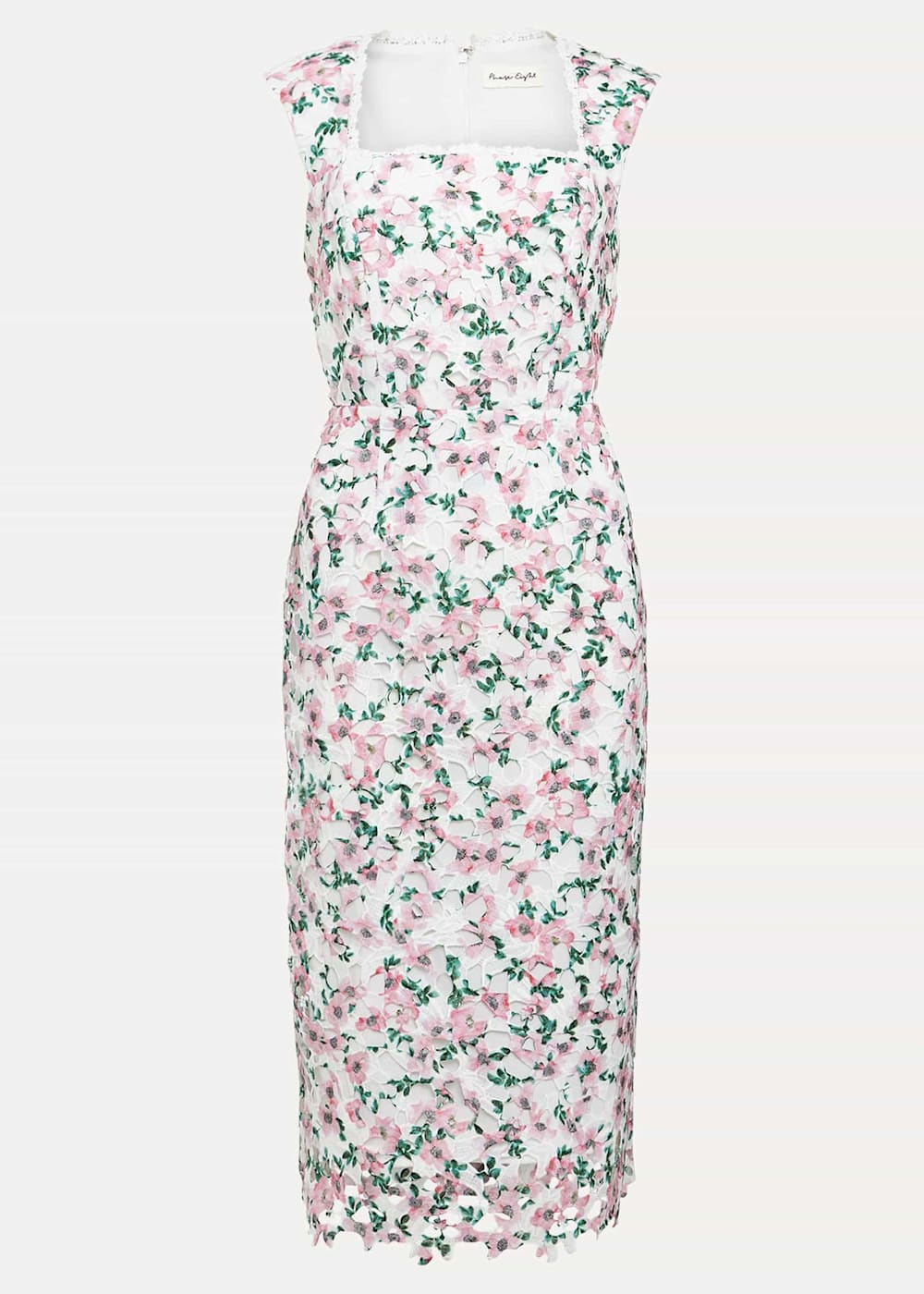 Phase Eight Diana Floral Lace Midi Dress Multi Coloured Size 10