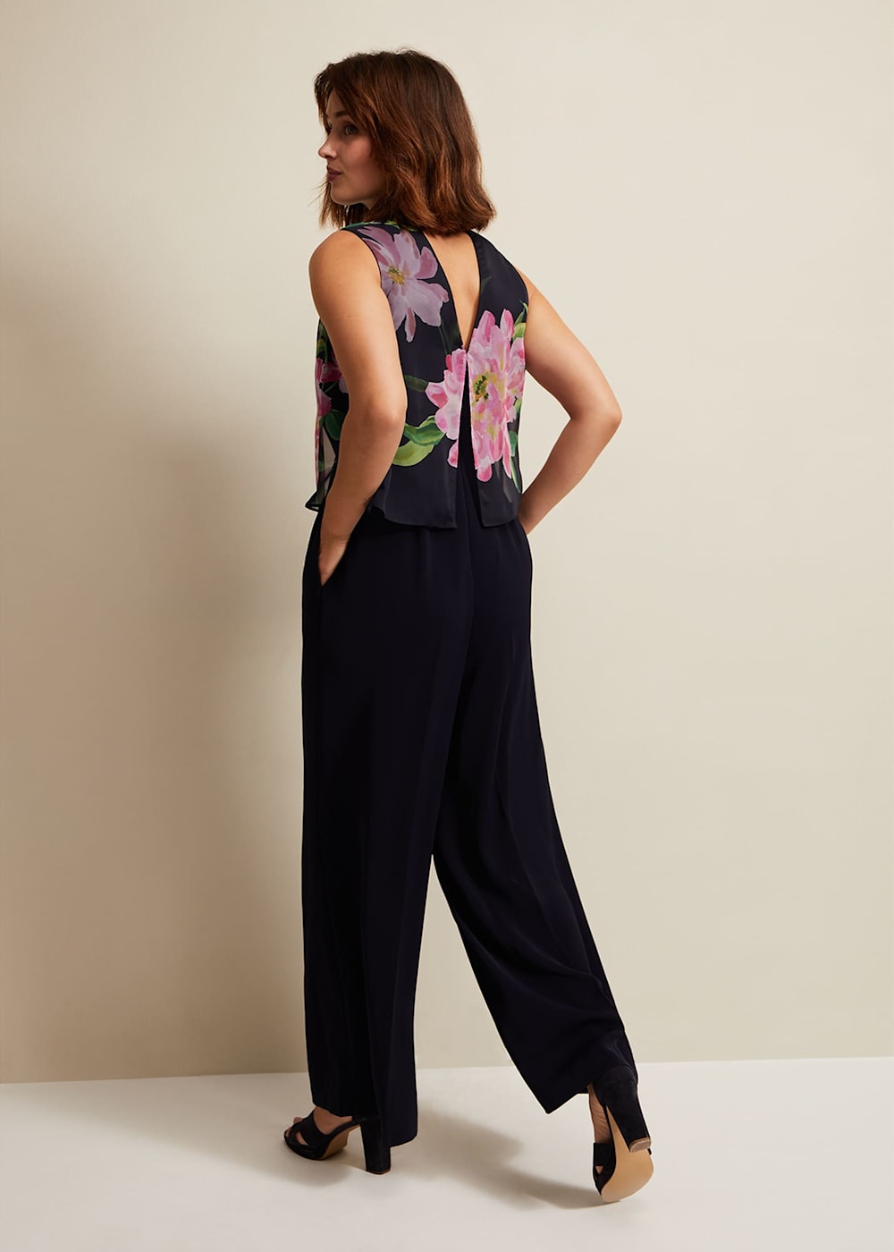 Womens overlay jumpsuit sale