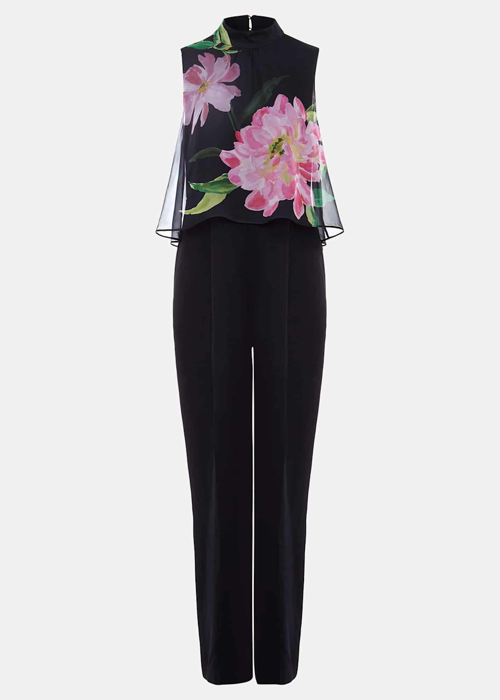 Agnes Floral Overlay Jumpsuit Phase Eight UK