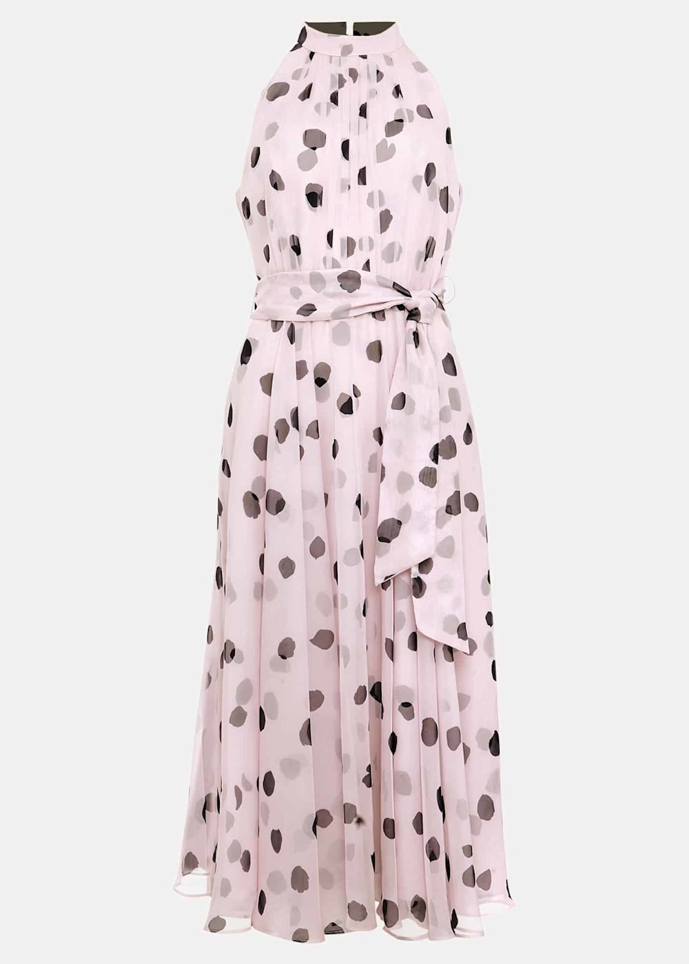 Naomi Spot Chiffon Dress | Phase Eight UK |