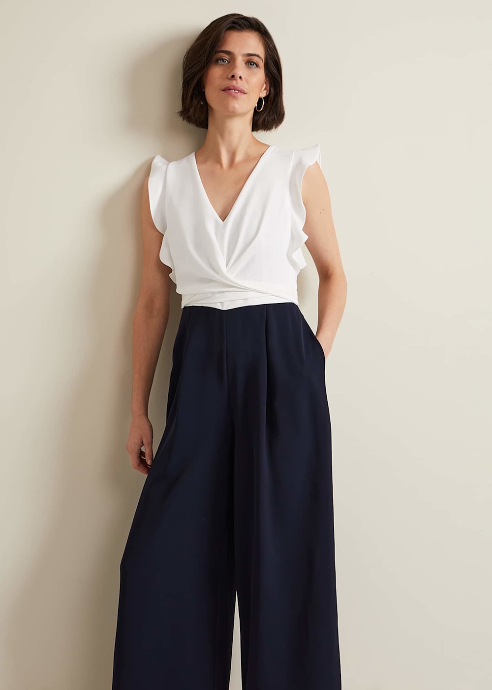 Ayla Ruffle Wrap Jumpsuit Ayla Ruffle Wrap Jumpsuit