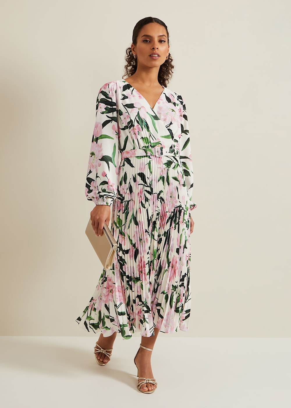 Petite midi floral dress cheap