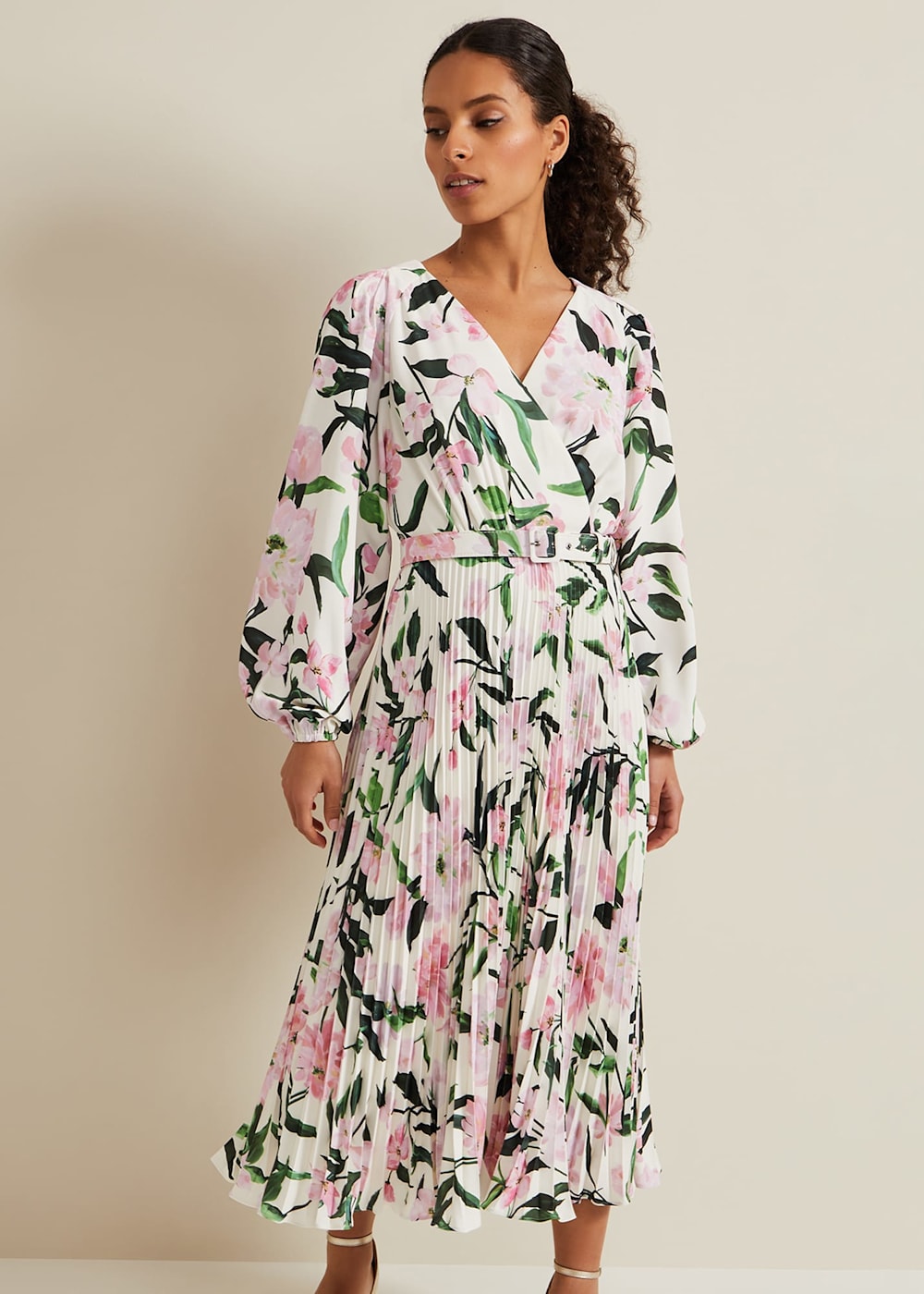 Petite Penny Floral Midi Dress Phase Eight UK