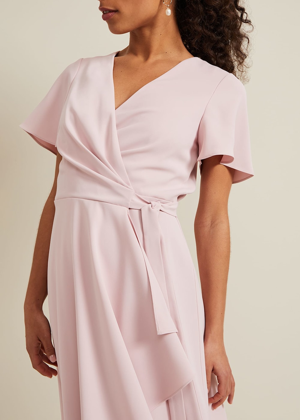 Petite Julissa Frill Wrap Dress Phase Eight UK