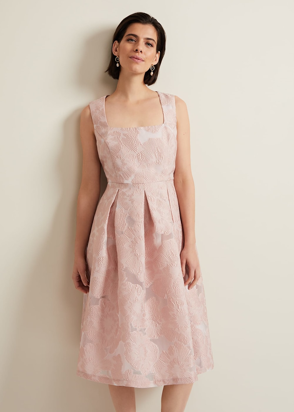 Jacesta Jacquard Fit And Flare Dress Phase Eight UK