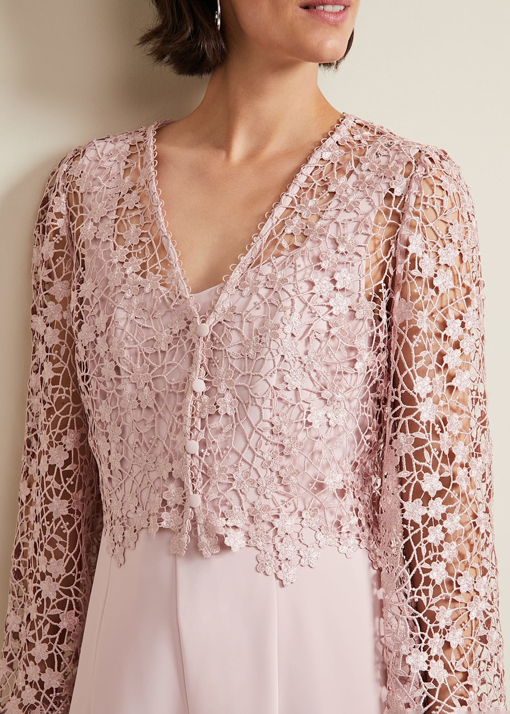 Hot pink lace jumpsuit 2025