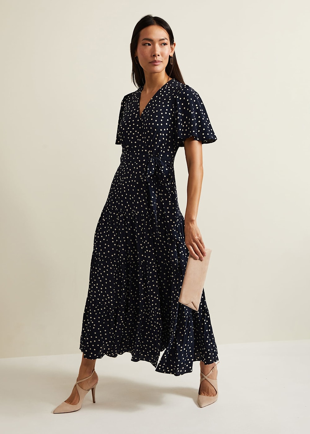 Spot wrap dress cheap