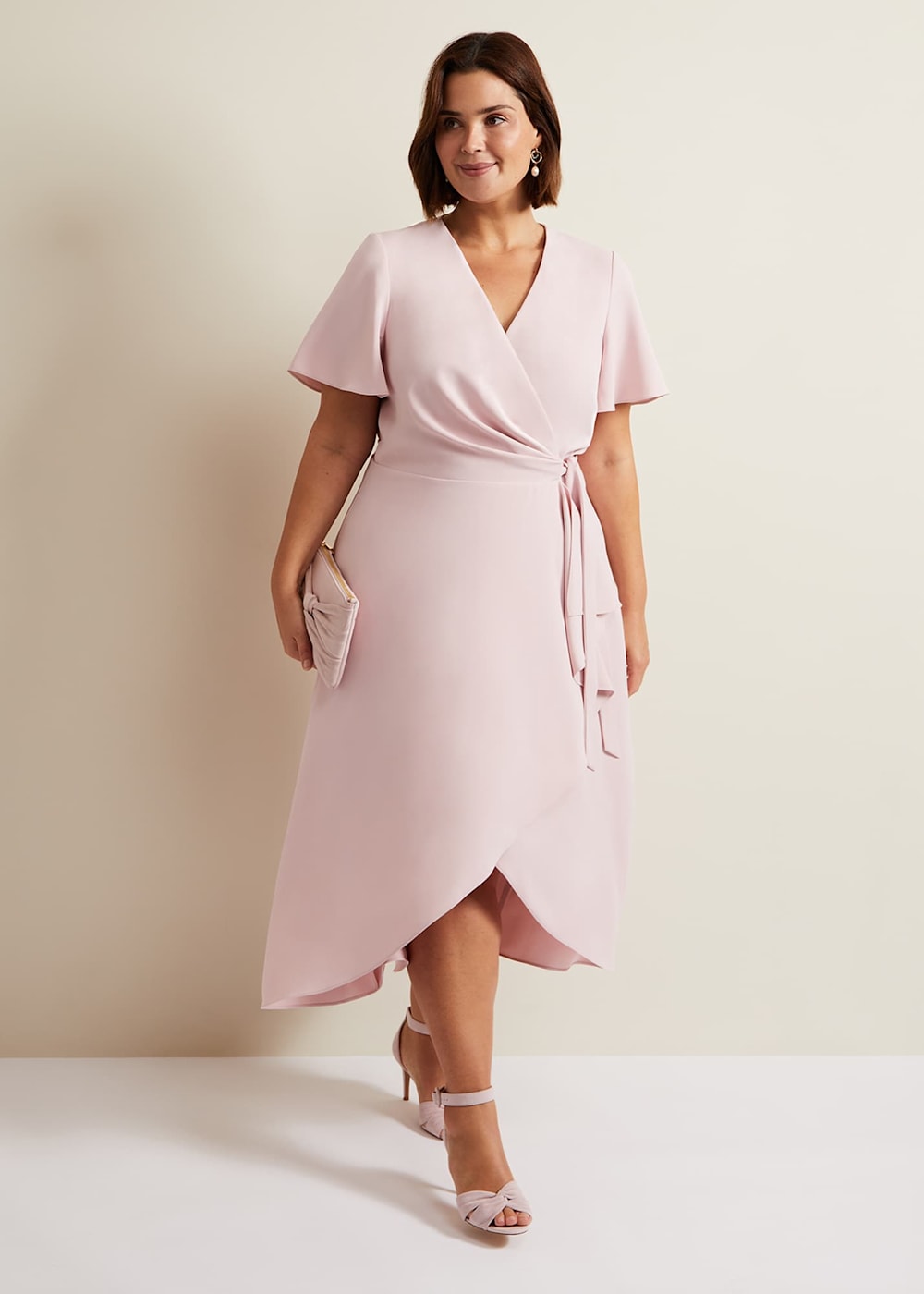 Julissa Frill Wrap Midi Dress Julissa Frill Wrap Midi Dress