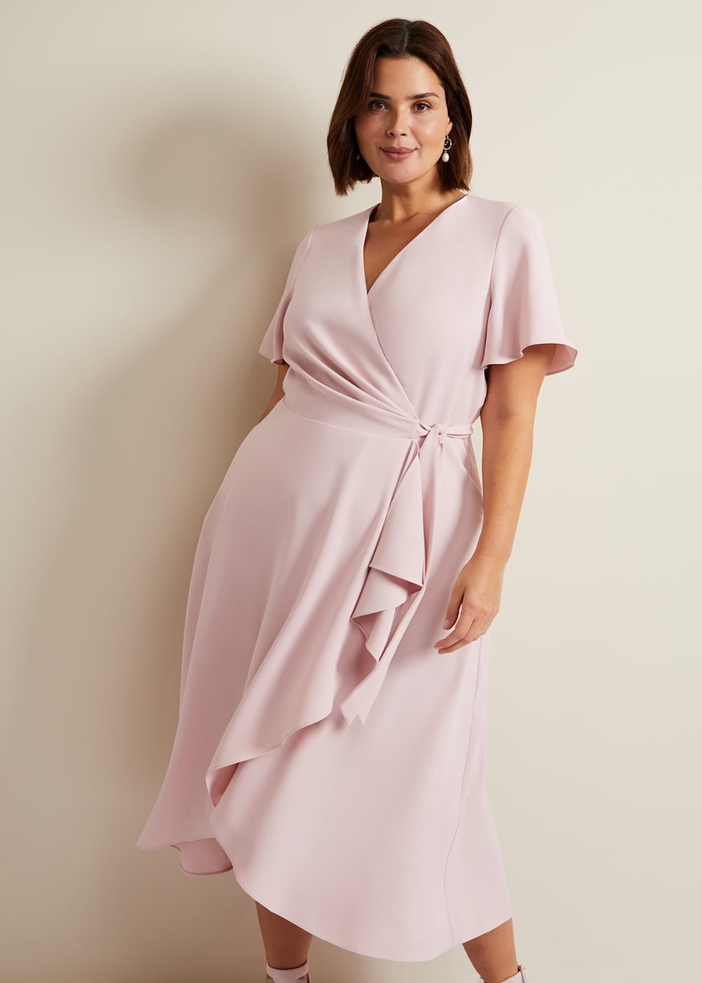 Julissa Frill Wrap Midi Dress Phase Eight UK