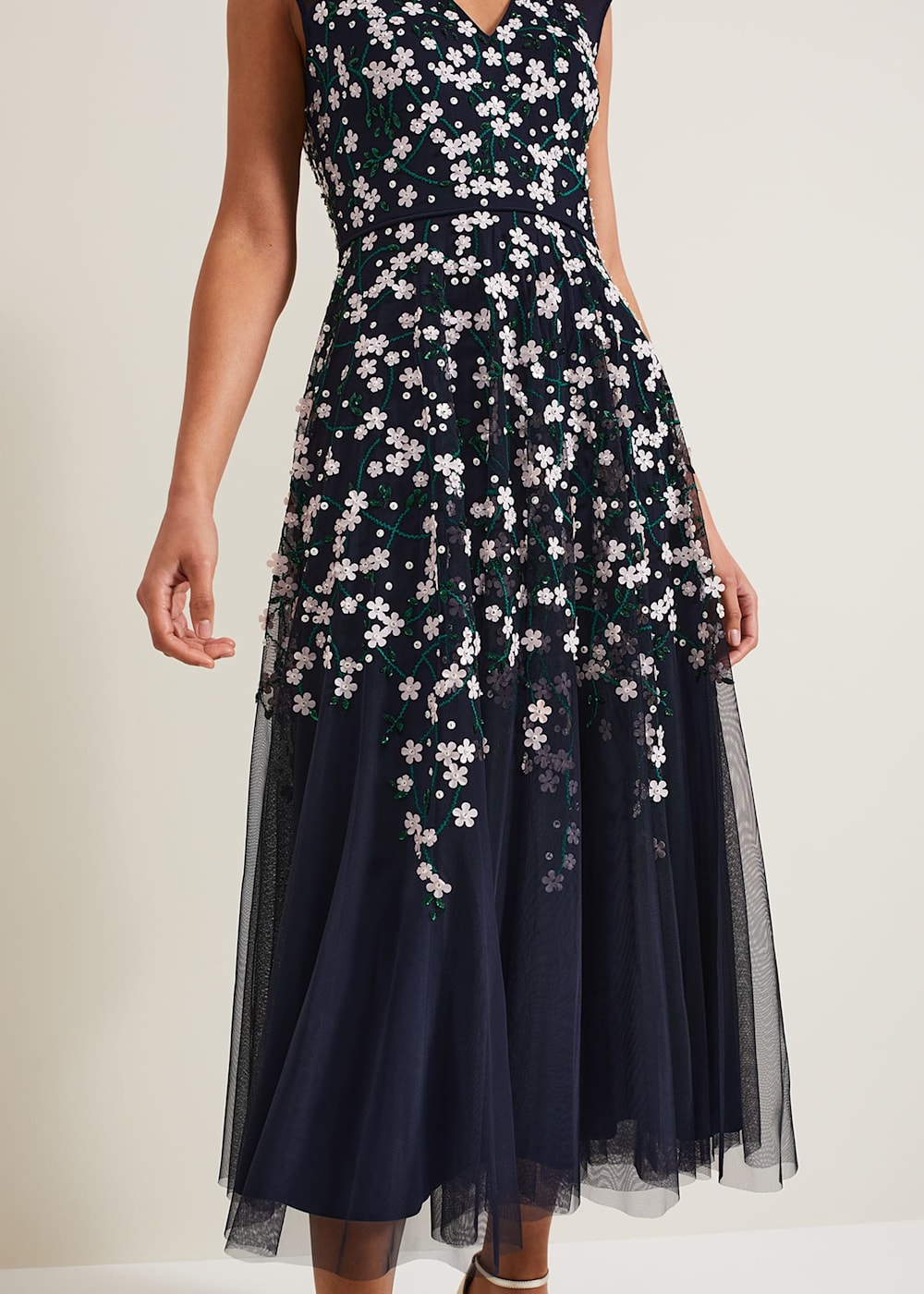 Beaded midi dress uk hot sale