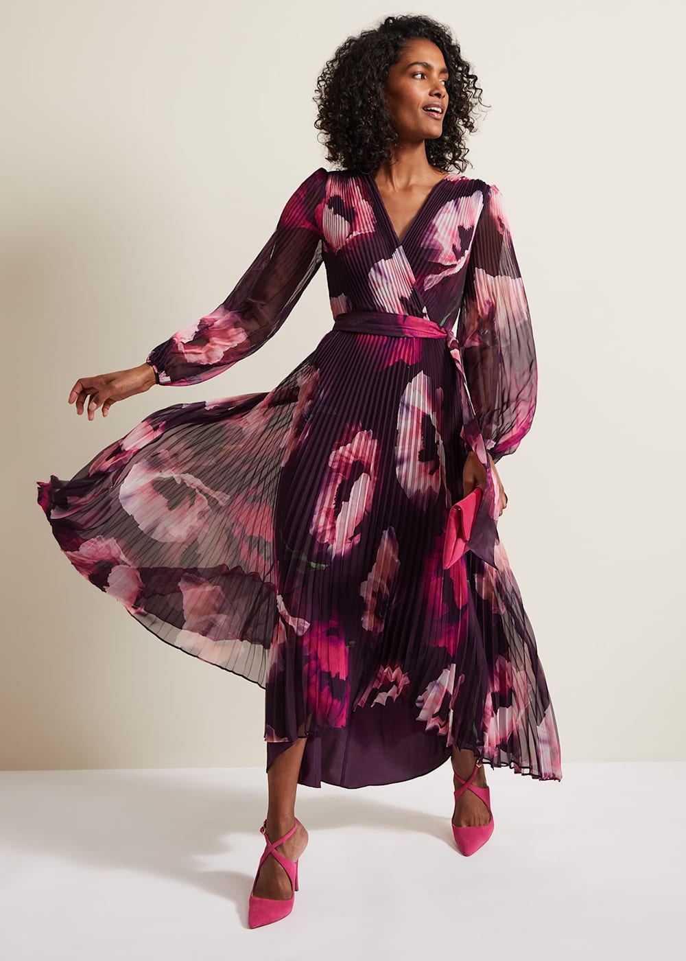 Phase eight berry dress clearance